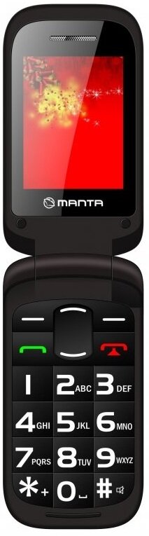 MANTA TEL2407 Czarny Telefon - niskie ceny i opinie w Media Expert