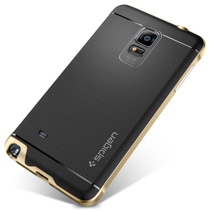 Etui SPIGEN do Galaxy Note 4 Case Neo Hybrid Szampańsko-Złoty - niskie ceny  i opinie w Media Expert