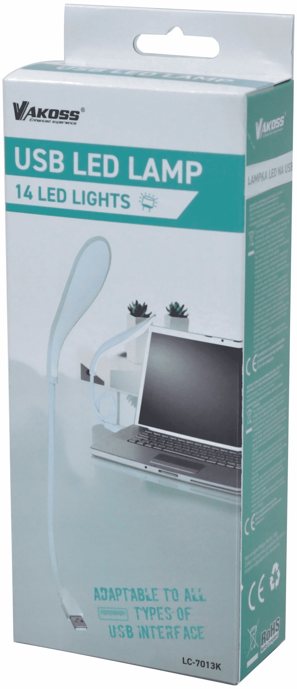 VAKOSS USB LC-7013K Lampka do notebooka - niskie ceny i opinie w Media  Expert