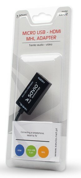 Adapter Micro USB - HDMI SAVIO CL-32 - niskie ceny i opinie w Media Expert