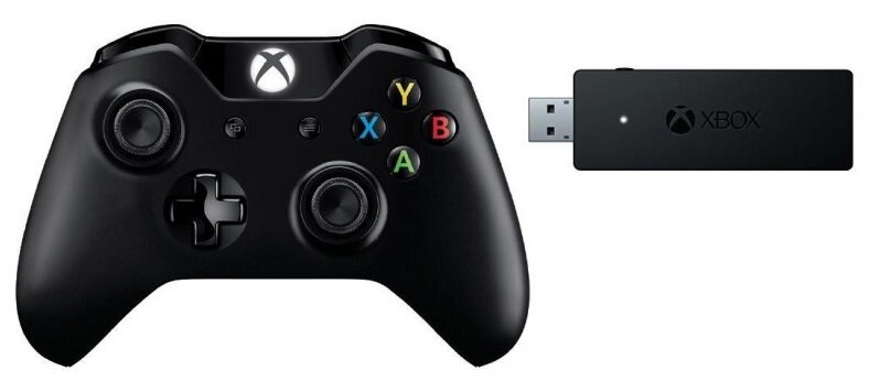 MICROSOFT Xbox One + bezprzewodowy adapter dla Windows 10 Kontroler -  niskie ceny i opinie w Media Expert