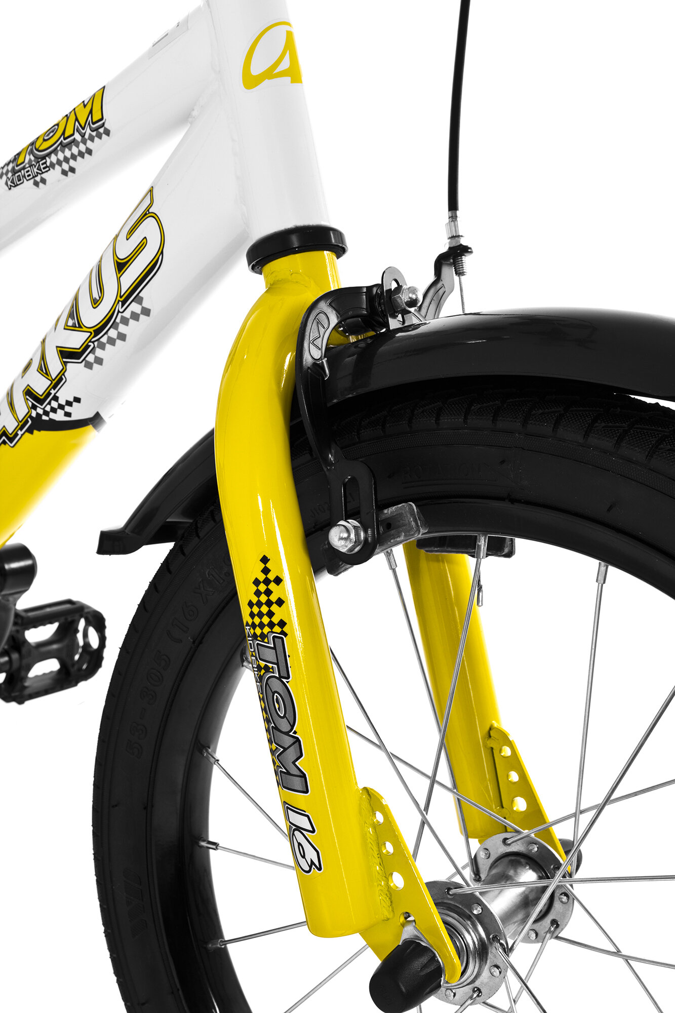 ARKUS Tom 16 R M9 Biało-żółty Rower - niskie ceny i opinie w Media Expert