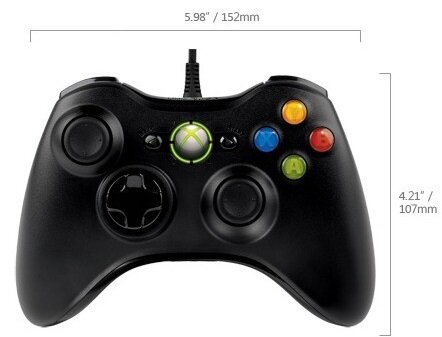 MICROSOFT Xbox 360/PC Czarny Kontroler - niskie ceny i opinie w Media Expert