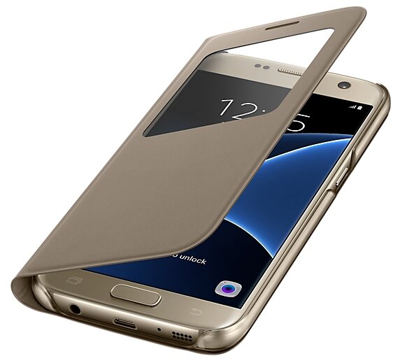 SAMSUNG View Cover do Samsung Galaxy S7 Złoty Etui - niskie ceny i opinie w  Media Expert