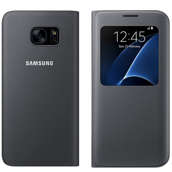 SAMSUNG S View Cover do Galaxy S7 Edge Czarny Etui - niskie ceny i opinie w  Media Expert