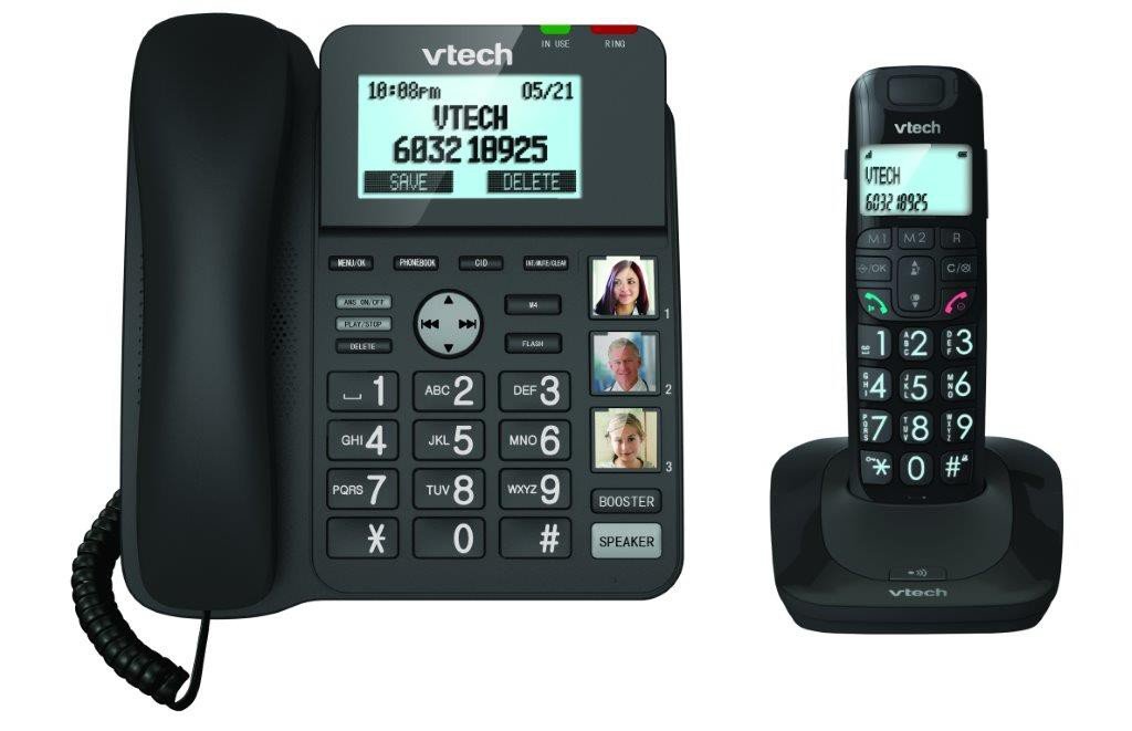 VTECH LS1650 Czarny Telefon - niskie ceny i opinie w Media Expert