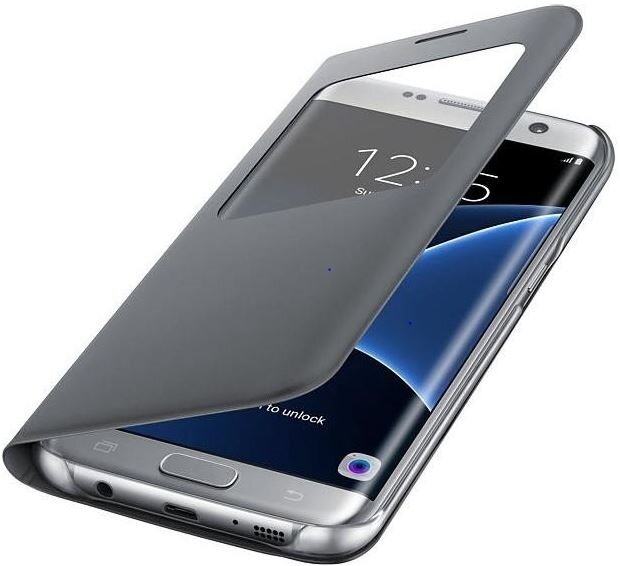 SAMSUNG S View Cover do Galaxy S7 Edge Srebrny Etui - niskie ceny i opinie  w Media Expert