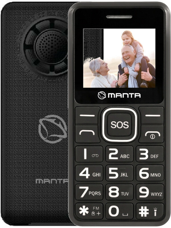 MANTA TEL1707 Senior Czarny Telefon - niskie ceny i opinie w Media Expert