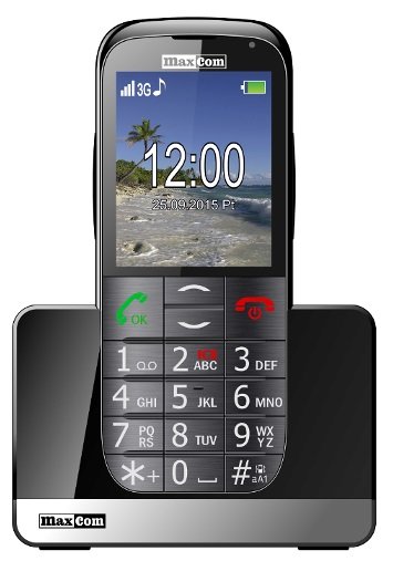 MAXCOM MM721 3G Czarno-srebrny Telefon - ceny i opinie w Media Expert