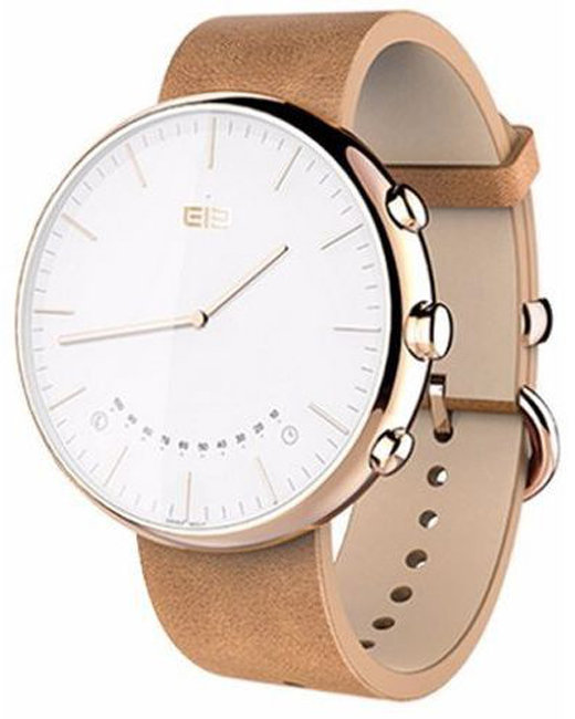 ELEPHONE W2 Srebrny + Skórzany pasek Khaki Smartwatch - niskie ceny i  opinie w Media Expert