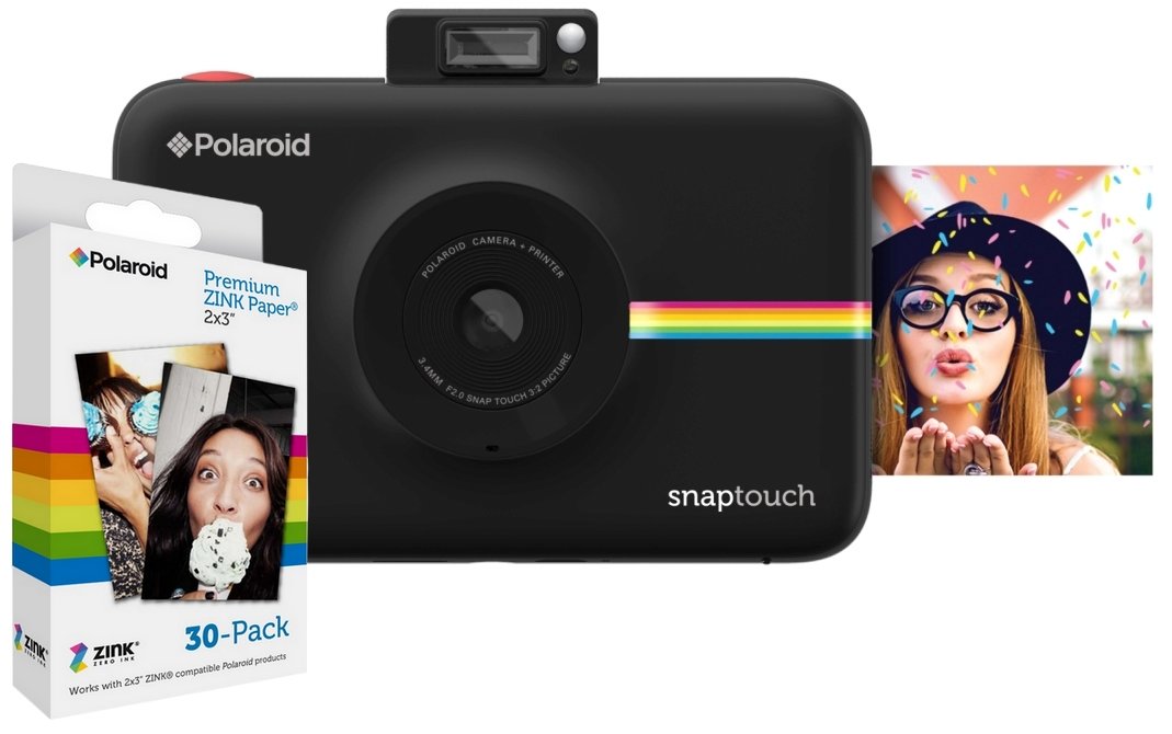 POLAROID Snap Touch Czarny + 30 wkładów Zink Aparat - niskie ceny i opinie  w Media Expert