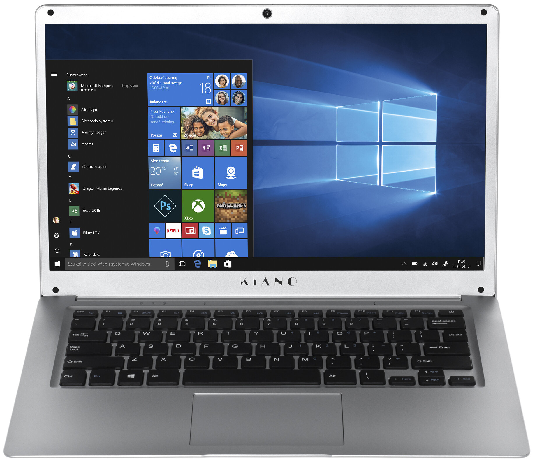 KIANO SlimNote 14.1" Atom x5-Z8350 2GB RAM 32GB eMMC Windows 10 Home Laptop  - niskie ceny i opinie w Media Expert