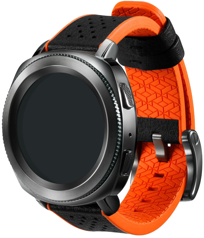 Samsung Gear Sport Czarno-pomarańczowy Pasek do - niskie ceny i opinie w  Media Expert