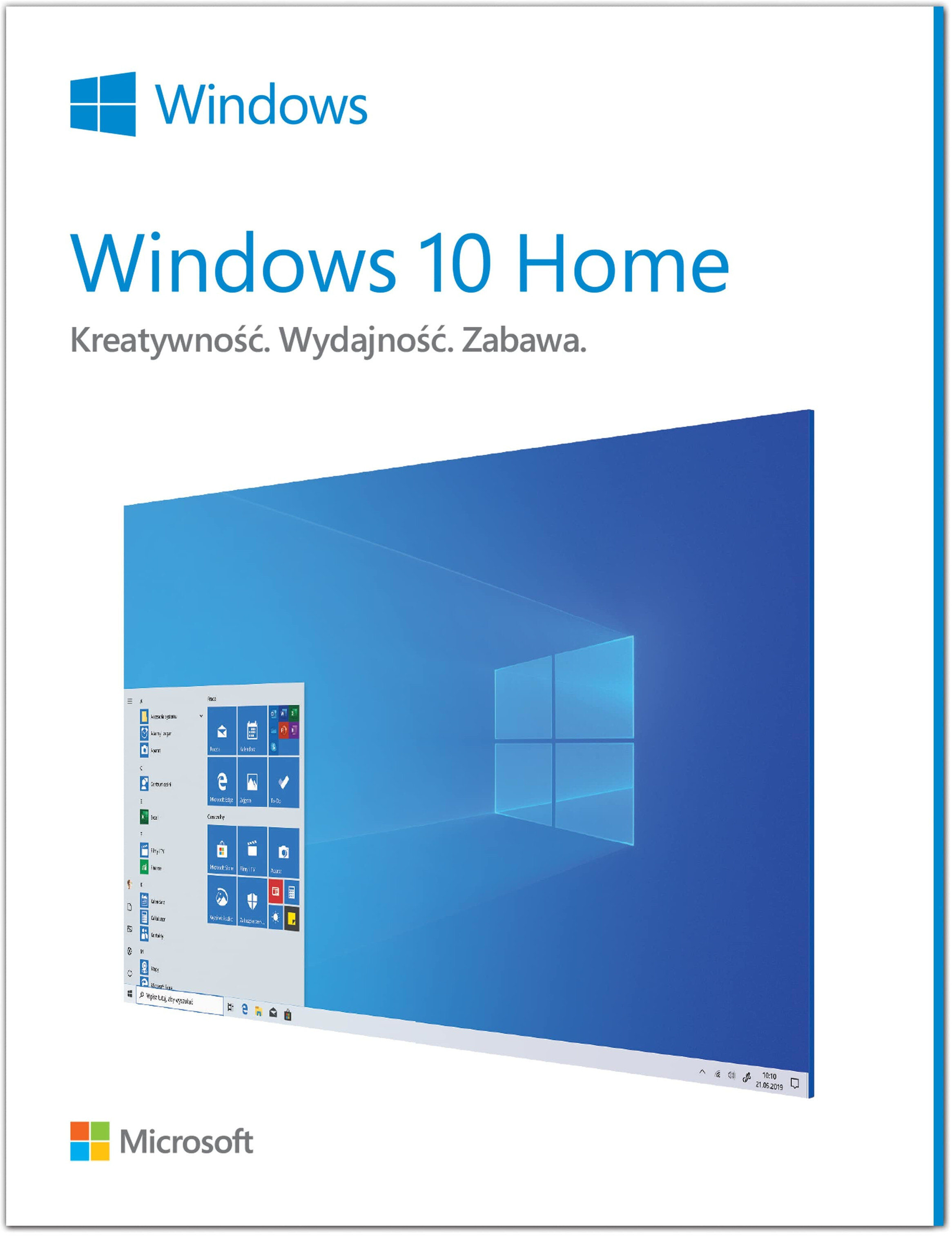MICROSOFT Windows 10 Home OEM DVD Program - niskie ceny i opinie w Media  Expert