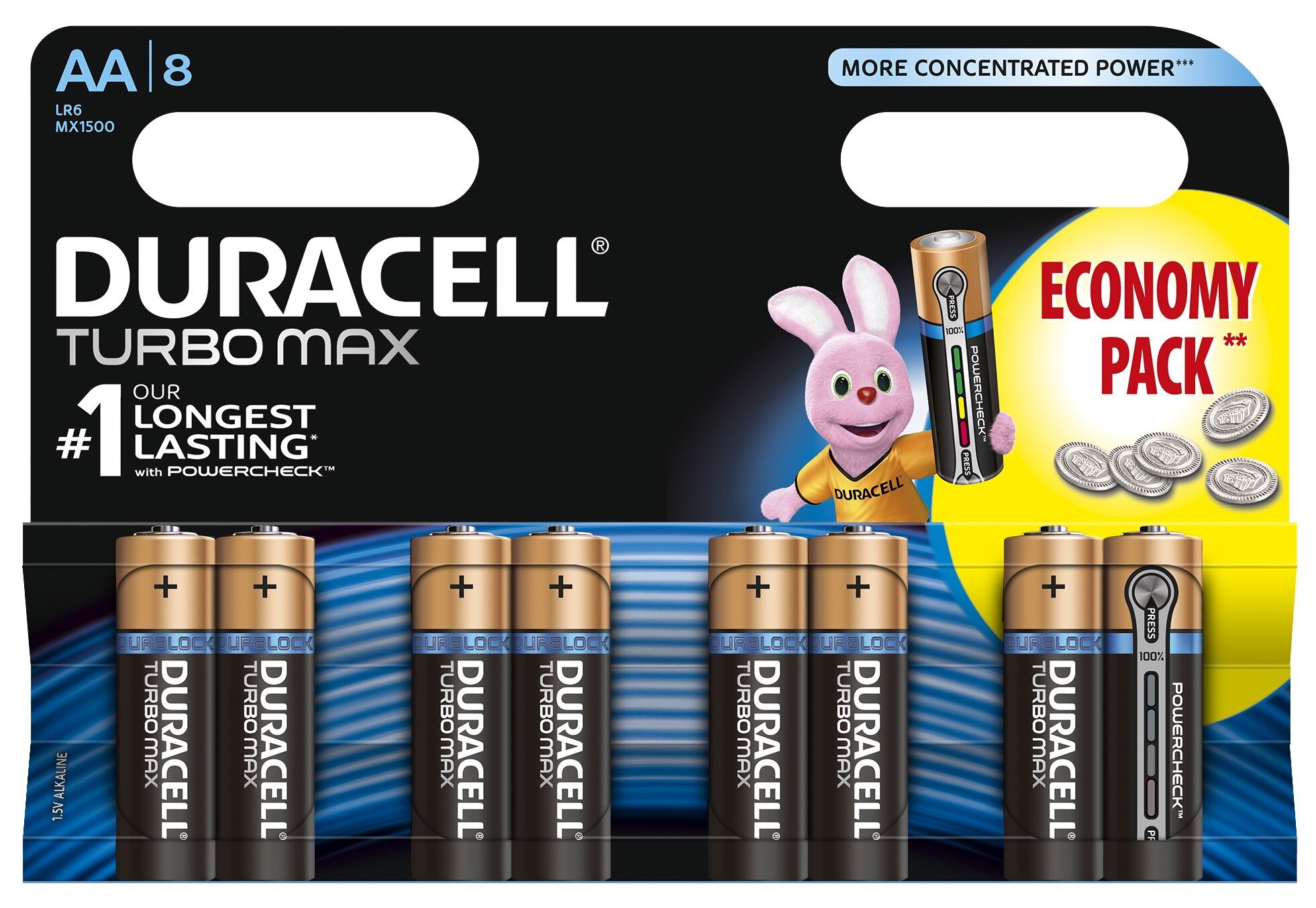 DURACELL Turbo Max (8 szt.) Baterie AA LR6 - niskie ceny i opinie w Media  Expert