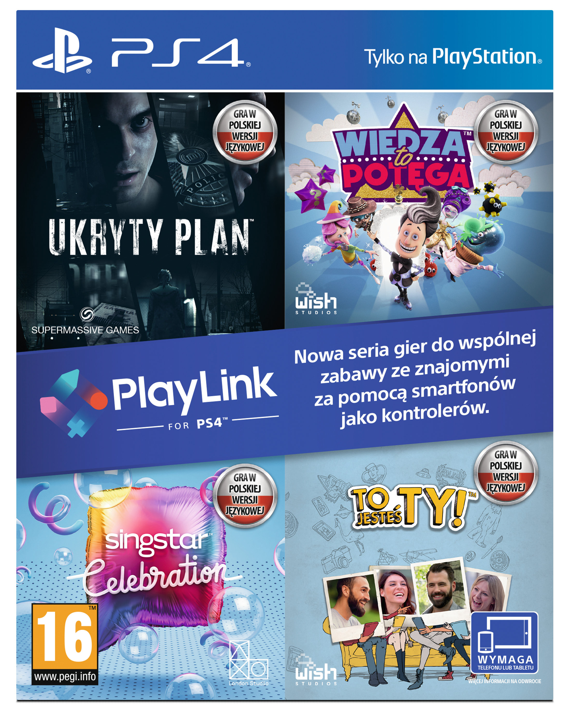 Ukryty Plan + Wiedza To Potęga + SingStar Celebration + To Jesteś Ty ( PlayLink) Gra PS4 (Kompatybilna z PS5) - niskie ceny i opinie w Media Expert