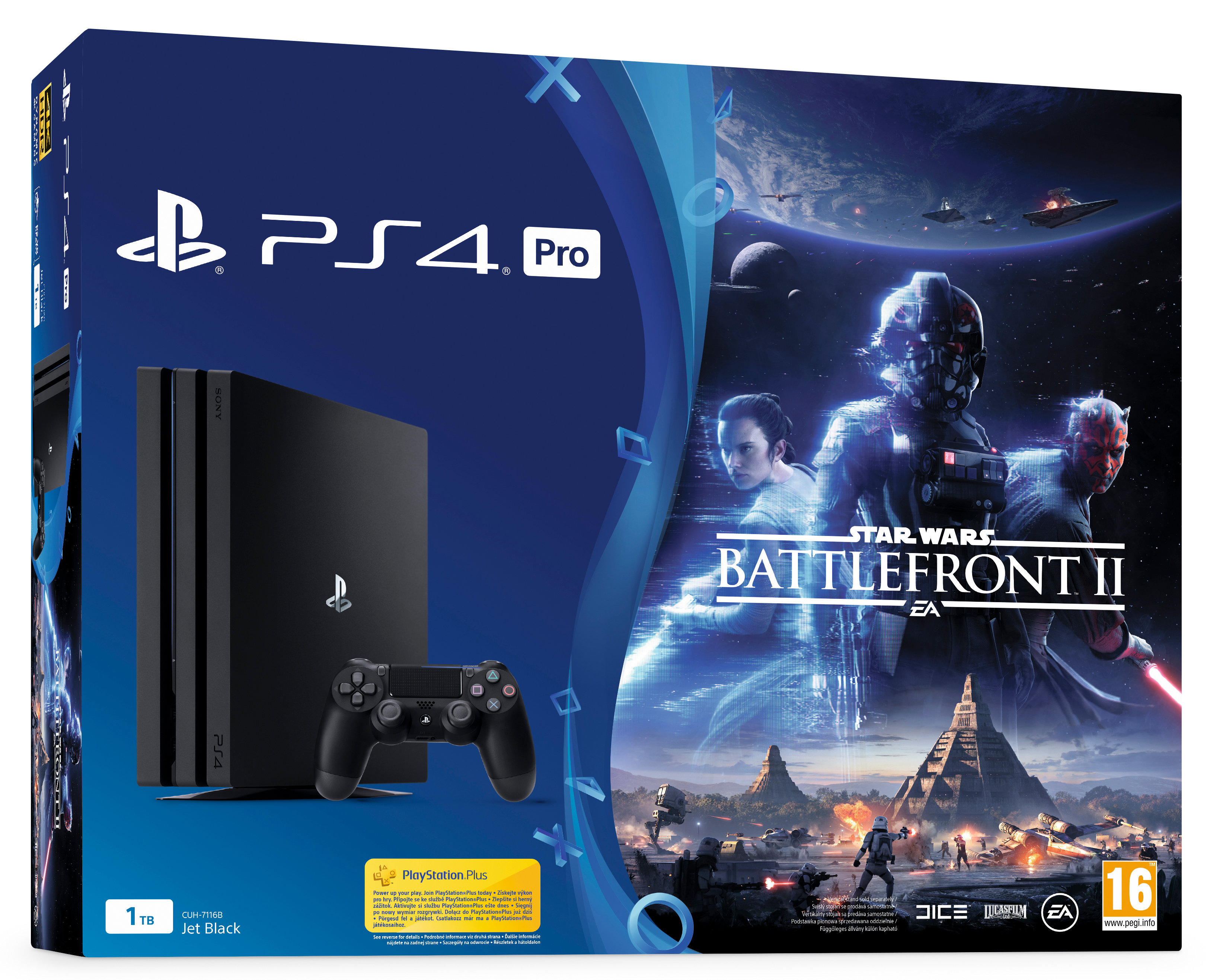 SONY PlayStation 4 PRO 1TB + Gra Star Wars Battlefront 2 Konsola - niskie  ceny i opinie w Media Expert