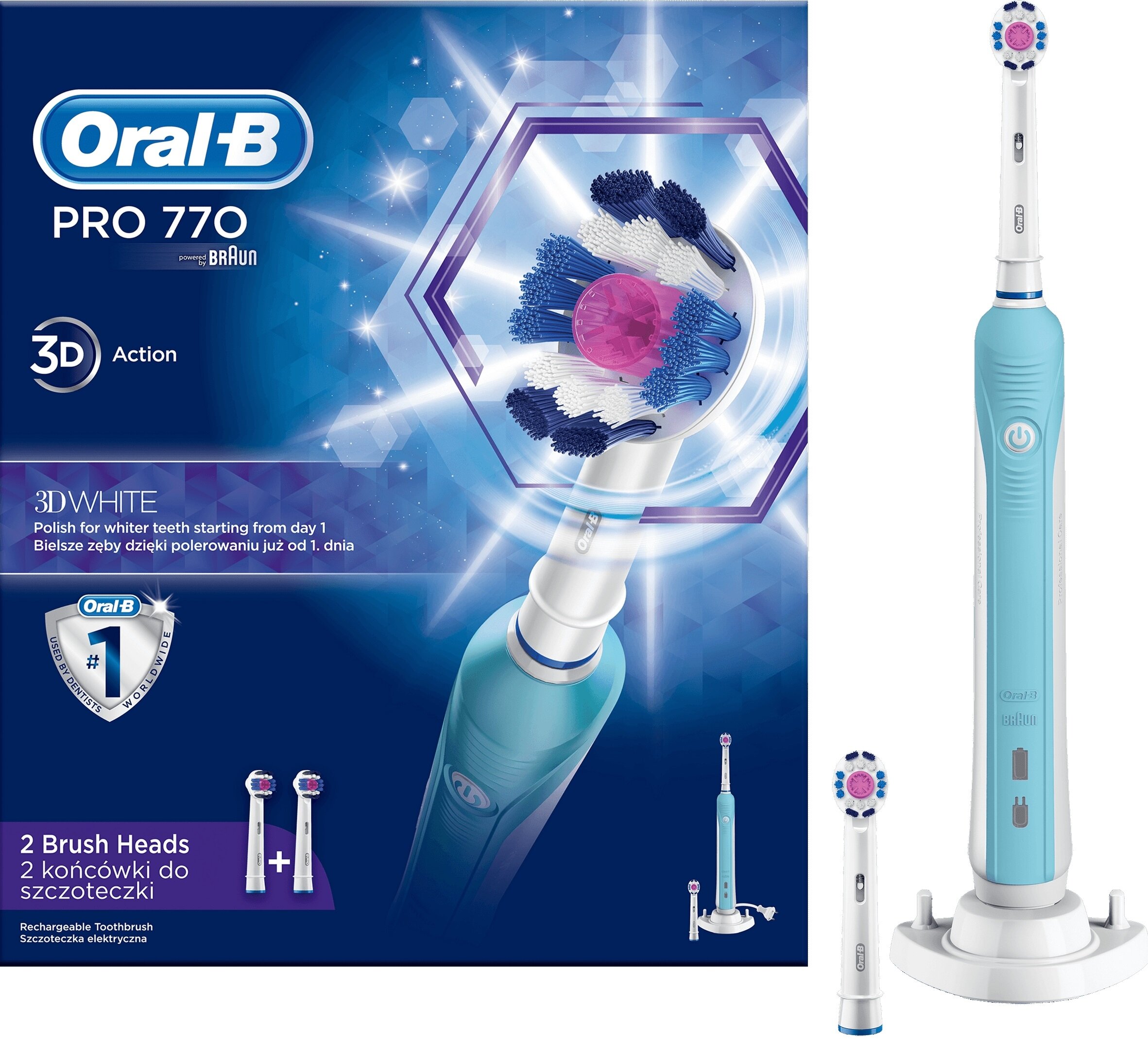 ORAL-B PRO 770 Szczoteczka rotacyjna - niskie ceny i opinie w Media Expert