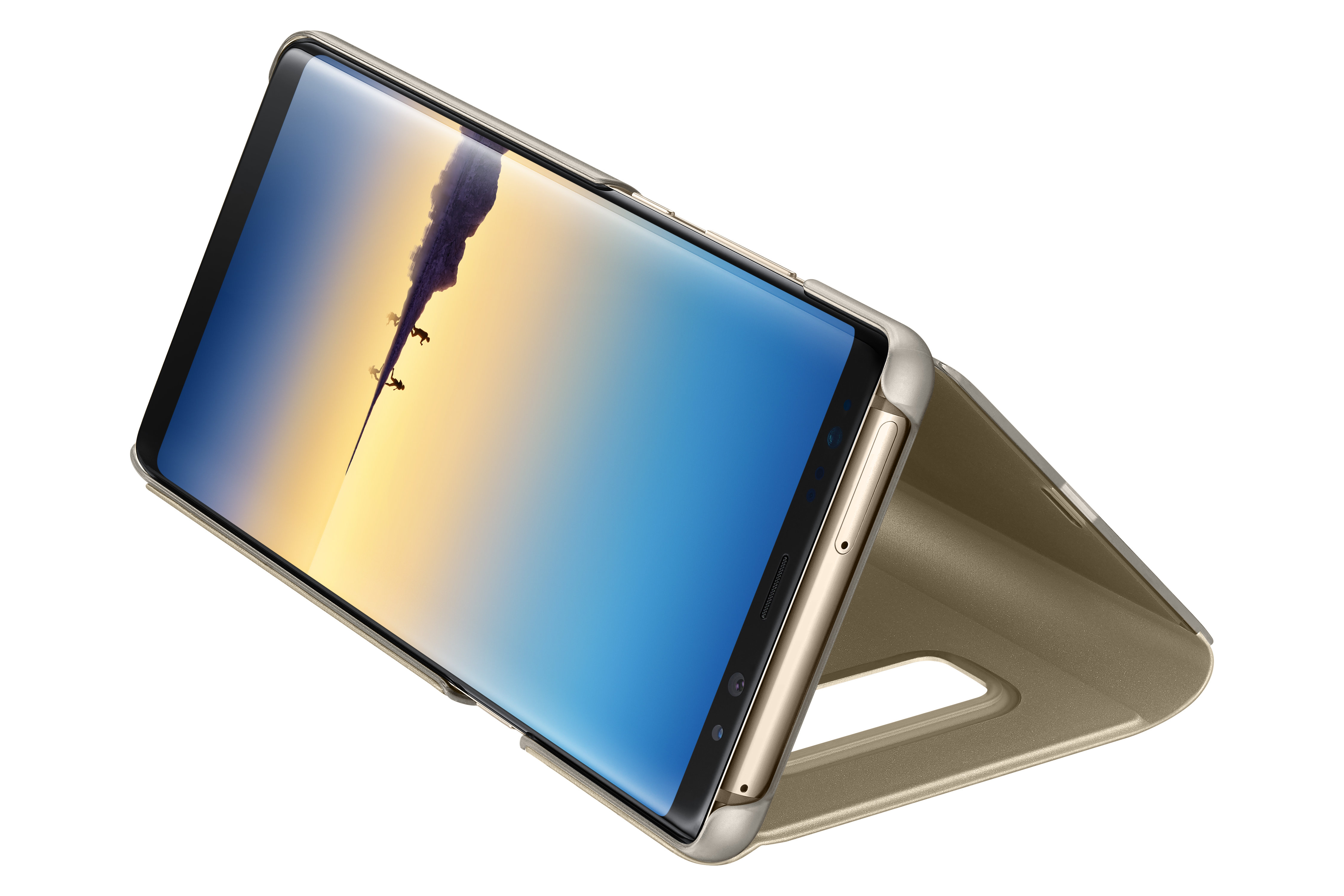 SAMSUNG Clear View Standing Cover do Samsung Galaxy Note 8 Złoty  (EF-ZN950CFEGWW) Etui - niskie ceny i opinie w Media Expert