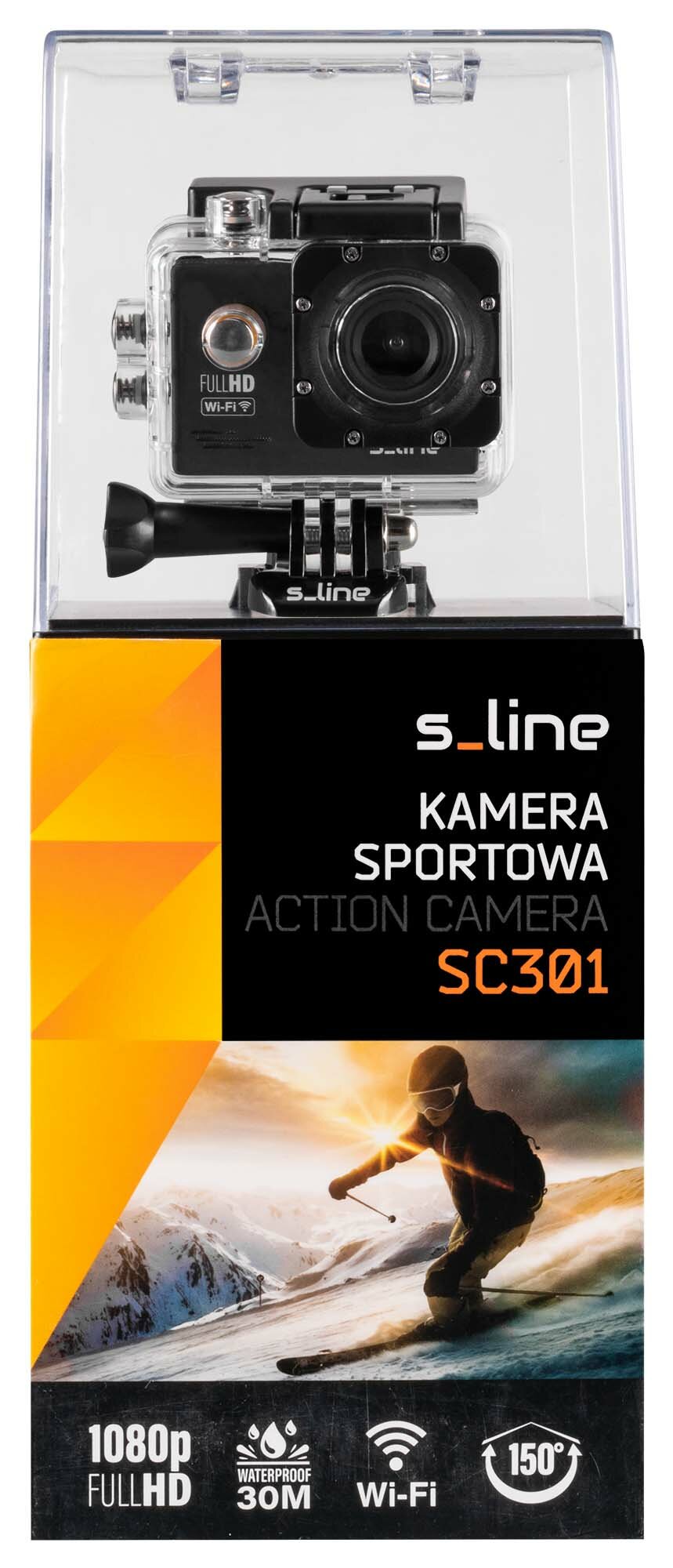 GÖTZE & JENSEN S-Line SC301 WiFi FULL HD wodoodporna Kamera sportowa -  niskie ceny i opinie w Media Expert