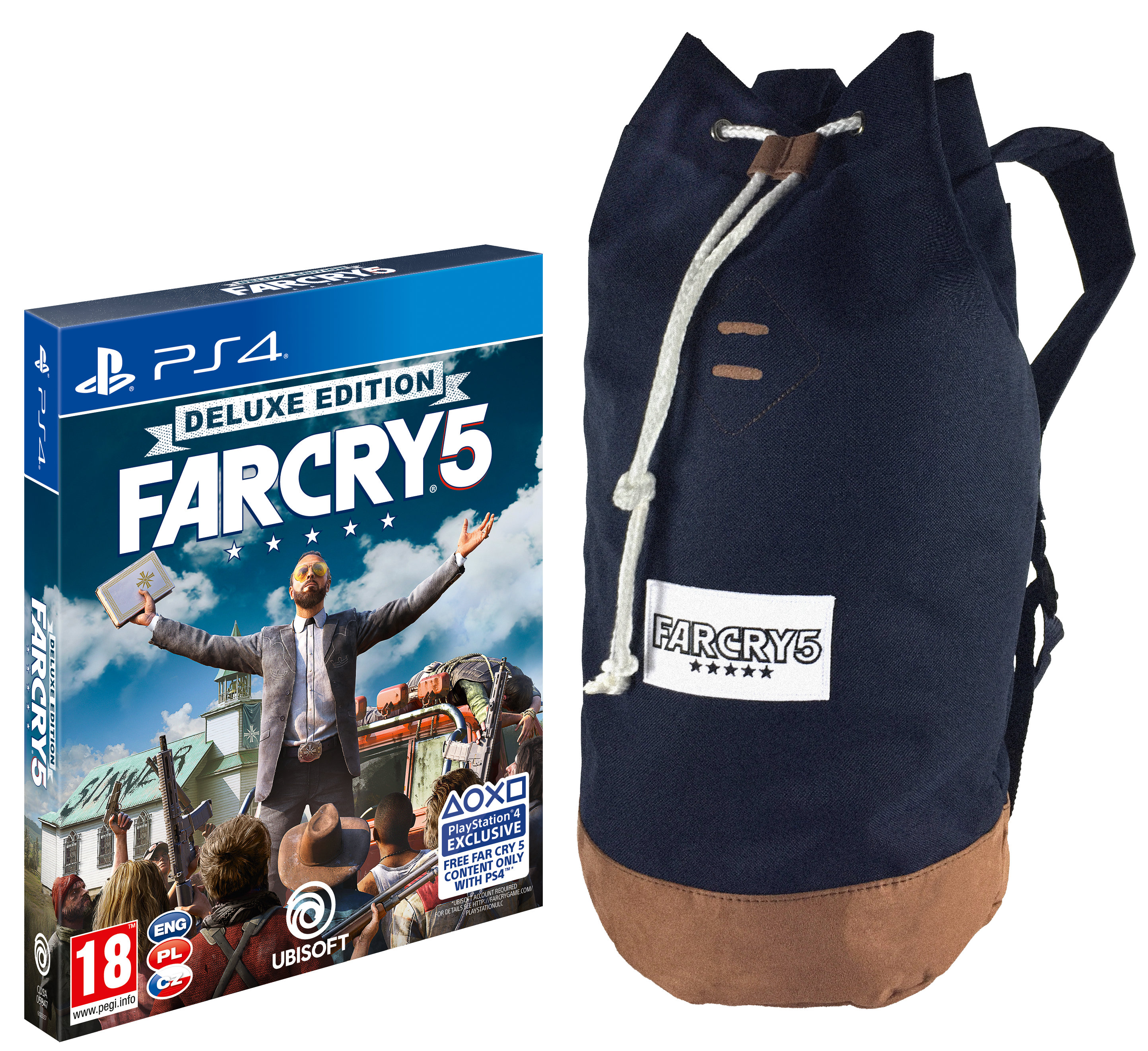 Far Cry 5 (Edycja Deluxe) + Plecak Gra PS4 (Kompatybilna z PS5) - niskie  ceny i opinie w Media Expert