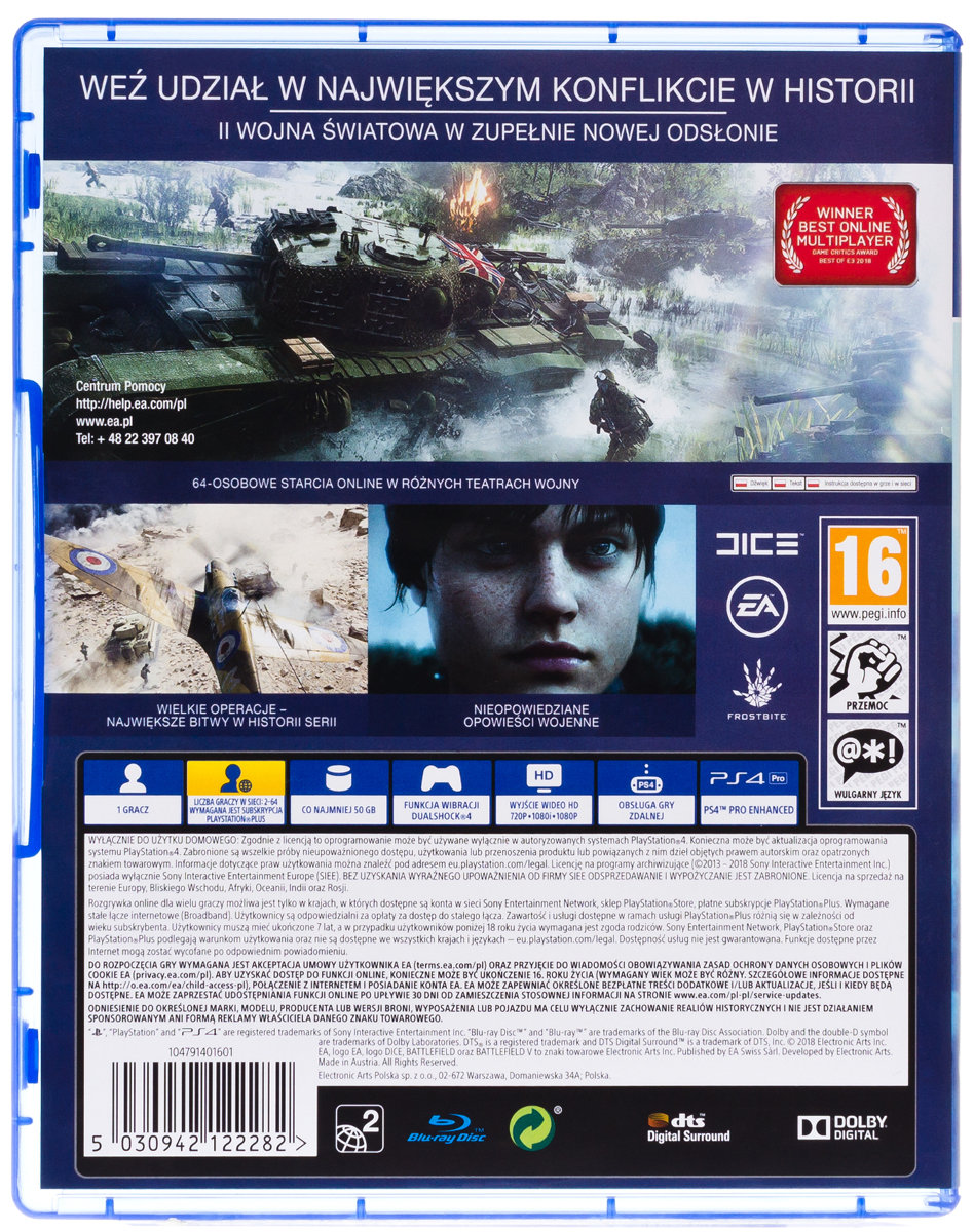 Battlefield™ V para PS4 - Mídia Digital - Minutegames