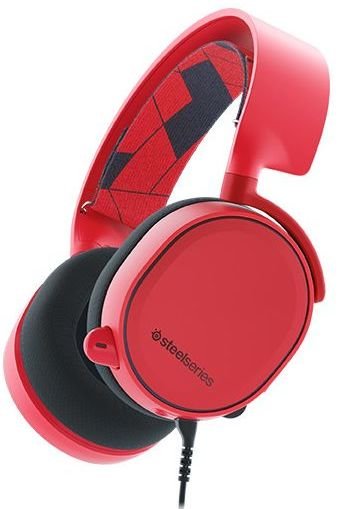STEELSERIES Arctis 3 Czerwony Słuchawki - niskie ceny i opinie w Media  Expert