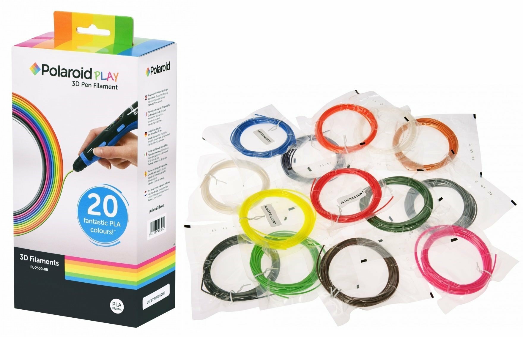 POLAROID Play3D Pen 20 sztuk Filament - niskie ceny i opinie w Media Expert