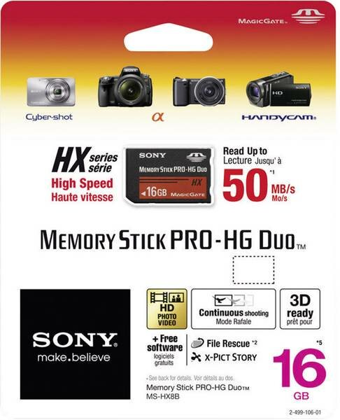 SONY Memory Stick PRO-HG Duo 16GB MS-HX16B/T1 Karta pamięci - niskie ceny i  opinie w Media Expert