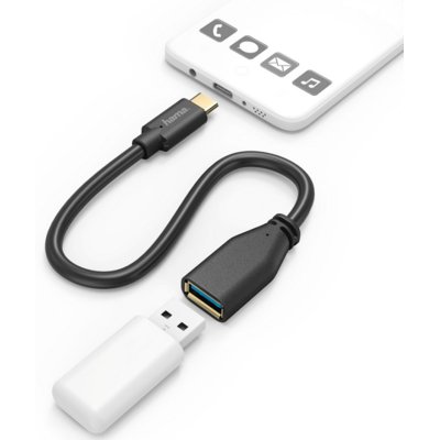 Zdjęcia - Kabel Hama Adapter USB - USB-C  0.15 m 178258 
