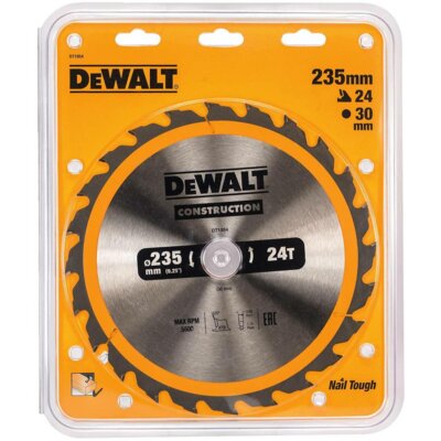 Фото - Круг відрізний DeWALT Tarcza do cięcia  24T DT1954 235 mm 