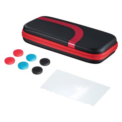 Фото - Аксесуар для приставки Hama Etui  3w1 do Nintendo Switch Czarno-czerwony 