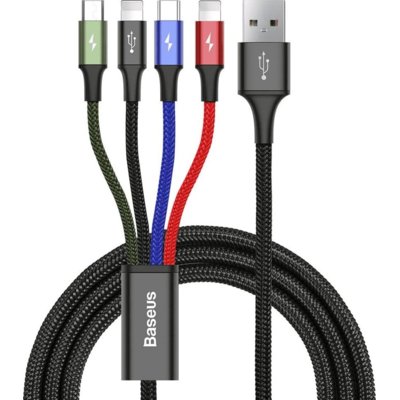 Фото - Кабель BASEUS Kabel USB - USB-C/2x Lightning/Micro USB  1.2 m 