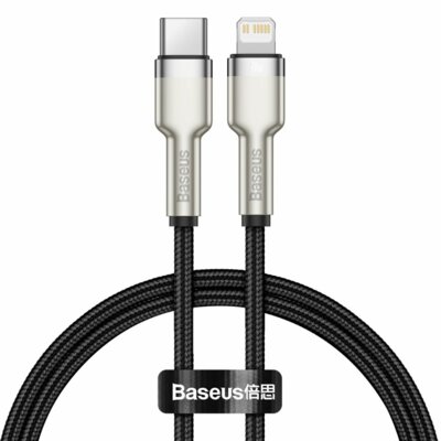 Zdjęcia - Kabel BASEUS  USB-C - Lightning  0.25m 0.25m Czarny 