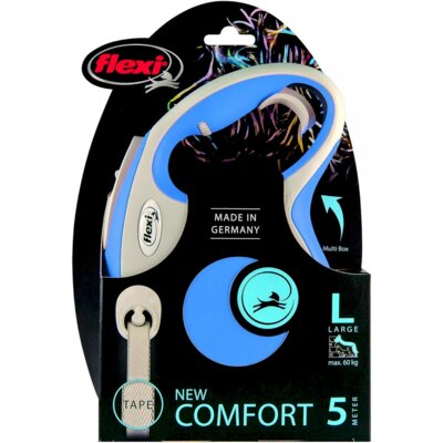 Фото - Інше для собак Flexi Smycz  New Comfort L  Niebiesko-biały (5 m - 60 kg)