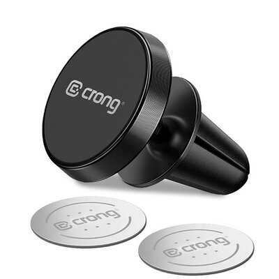 Zdjęcia - Uchwyt / podstawka CRONG Uchwyt na telefon  Magnetic Smart Car Holder Czarny 