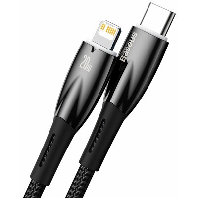 Фото - Кабель BASEUS Kabel USB Typ C - Lightning  Glimmer 2 m Czarny 