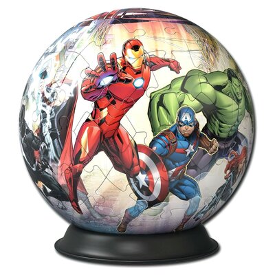 Фото - Пазли й мозаїки Ravensburger Puzzle 3D  Marvel Avengers 11496  (72 elementy)