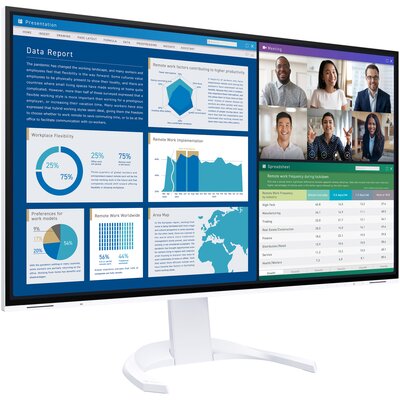 Фото - Монітор Eizo Monitor  FlexScan EV3240X-WT 31.5" 3840x2160px IPS 