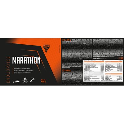 Zdjęcia - Odżywka przedtreningowa Trec Nutrition Przedtreningówka  Marathon Owoce leśne  Marathon Owoc (400 g)