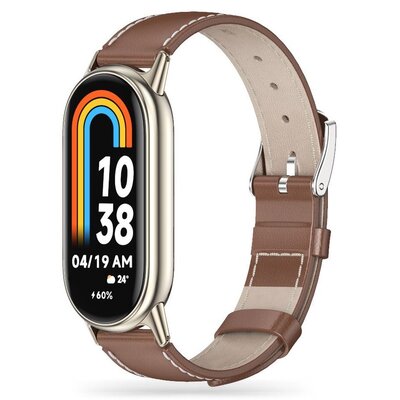 Фото - Смарт годинник Tech-Protect Pasek  LeatherFit do Xiaomi Smart Band 8/8 NFC Brązowy 