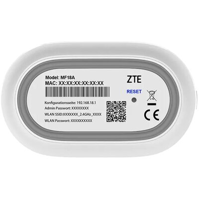 Zdjęcia - Urządzenie sieciowe ZTE Router  MF18A 2.4 / 5 GHz , Wi-Fi Mesh (DualBand)