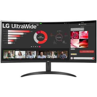 Zdjęcia - Monitor LG   UltraWide 34WR50QC-B 34" 3440x1440px 100Hz Curved 
