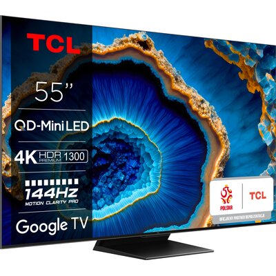 Telewizor TCL 55C809 55'' MINILED 4K 144Hz Google TV Dolby Vision Dolby Atmos HDMI 2.1