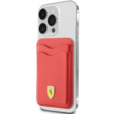 Zdjęcia - Etui Ferrari   Wallet Card Slot Leather  Czerwony FEWCMRSIR  2023