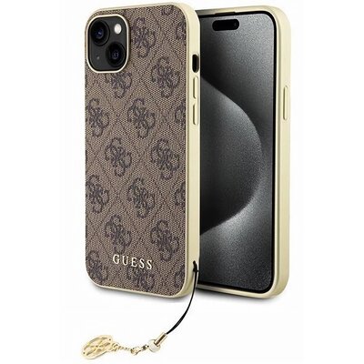 Фото - Чохол GUESS Etui  4G Charms Collection do Apple iPhone 15 Brązowy 