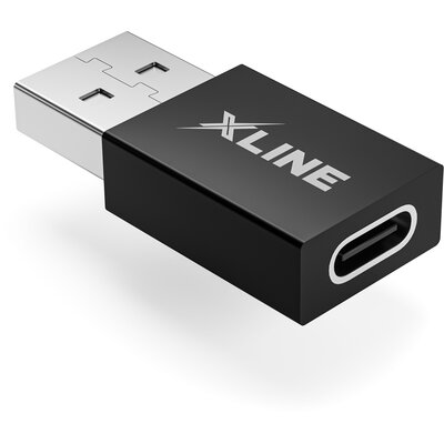 Adapter USB Typ-C - USB XLINE Czarny