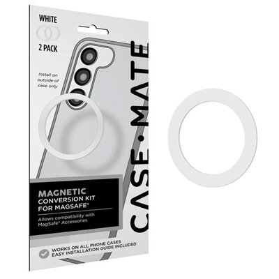 Zdjęcia - Pozostałe do telefonów komórkowych Case-Mate Pierścień magnetyczny  Magnetic Conversion Kit MagSafe Biały (2 s 