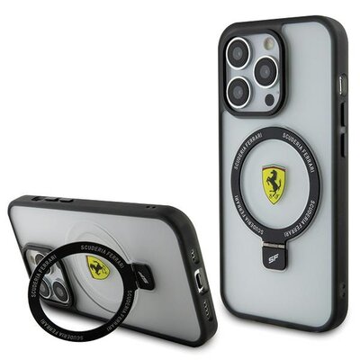 Zdjęcia - Etui Ferrari   Ring Stand  do Apple iPhone 15 Pro Przezroczysty  2023