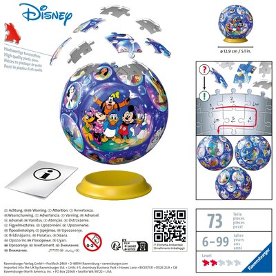 Фото - Пазли й мозаїки Ravensburger Puzzle 3D  Disney 11561  (73 elementy)